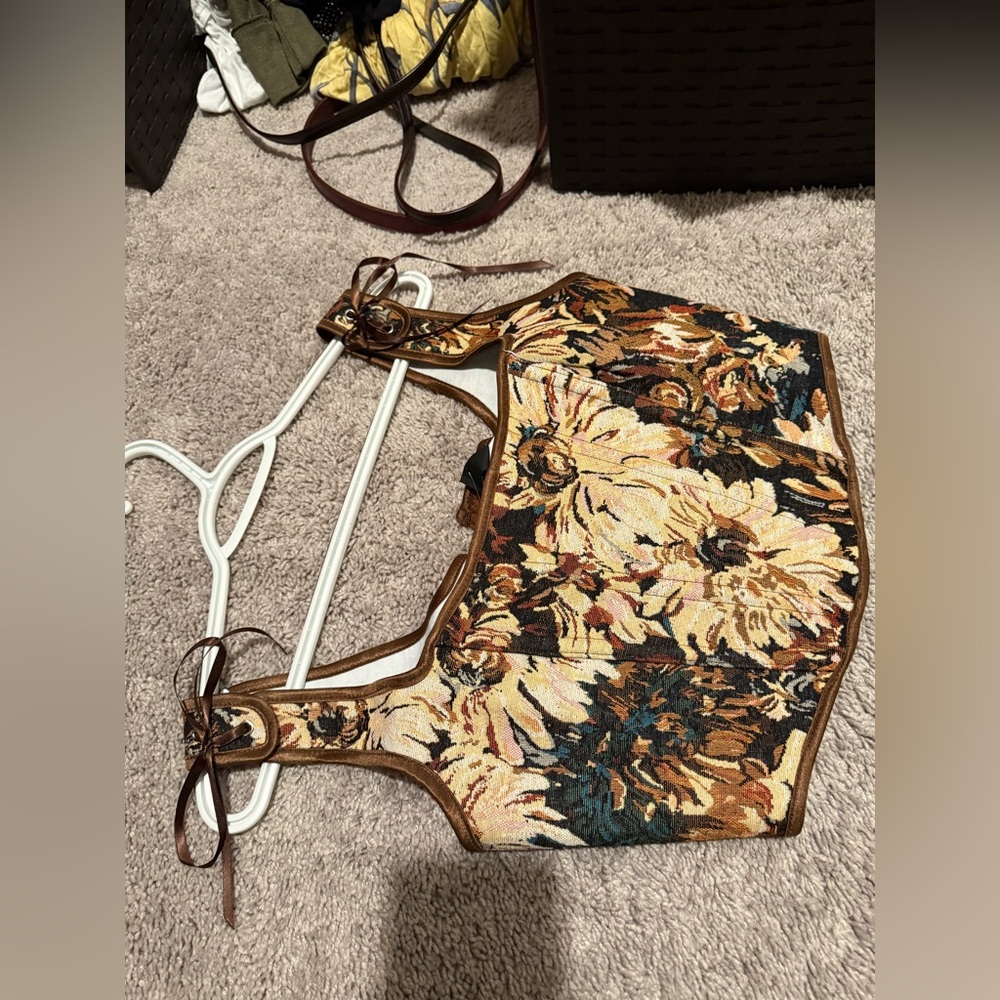 Western Floral Tapestry Women's Bag